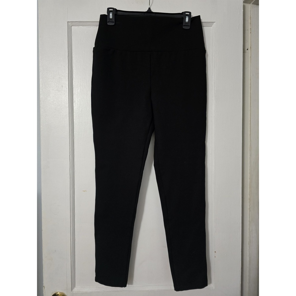 Lumiere Black Leggings Ponte‎ Pants High Rise Size Medium EUC